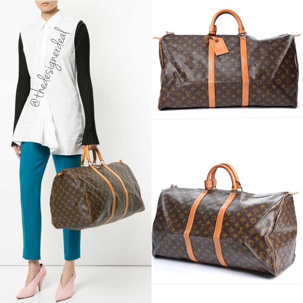 👄🔥👄Authentic LOUIS VUITTON Keepall 50 Dufflle Bag - Picture 13 of 13